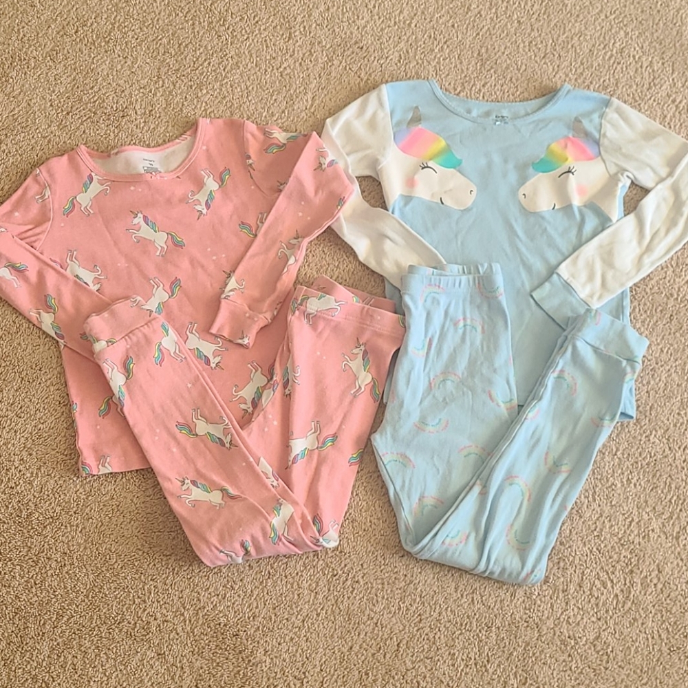 🦄 Set of 2 girls Carter's pj's